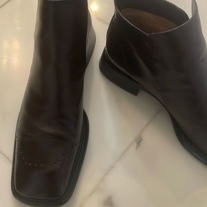 Hip Costume National Leather Ankle Boots